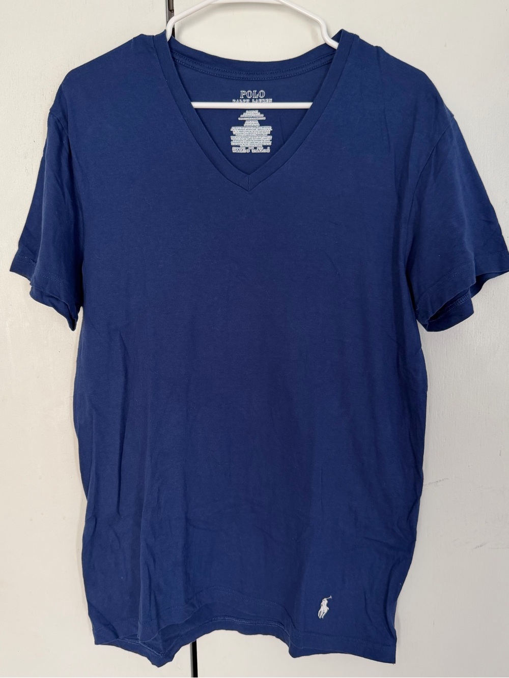Polo by Ralph Lauren Navy V-Neck Short Sleeve Tee P21